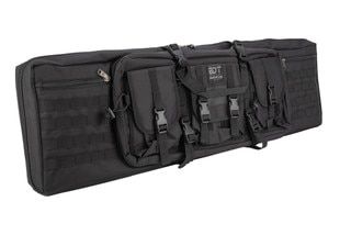 Bulldog Cases Elite Tactical 43" Double Rifle Case in Black features a durable Nylon material shell